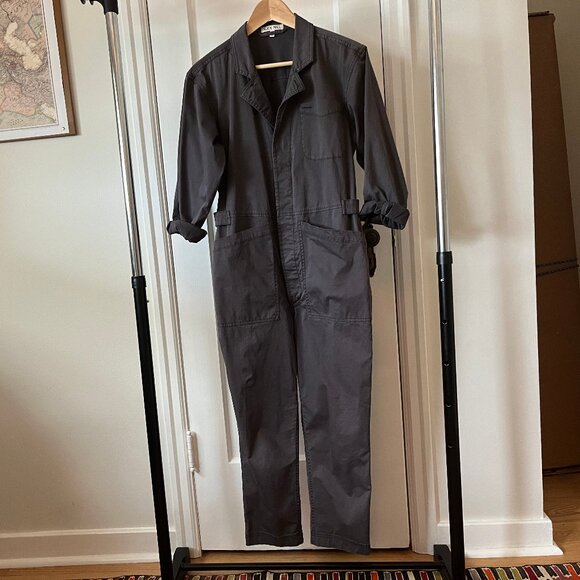 Alex Mill Cotton Jumpsuit Iron Grey - Small - Picture 2 of 10